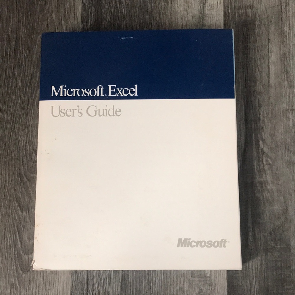Microsoft Excel User's Guide - Navy Blue and White